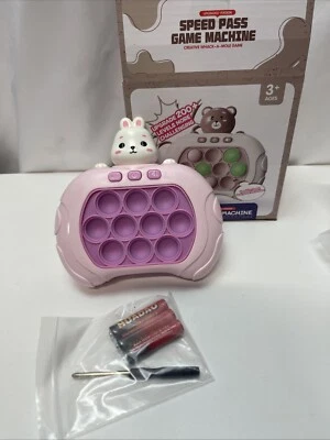 Quick Push Bubbles Game Console Fidget Bunny Speed Pass Game
