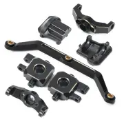 Brass Weight Steering Link Blocks Knuckle Diff Cover Caster Blocks for 1/18 RC Crawler Car TRX4M Upgrade Parts