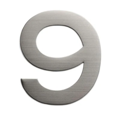 Sandleford 150mm Stainless Steel Plaza Numeral 9