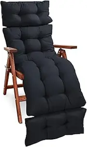Chaise Lounge Cushion - Thickened Outdoor Recliner Cushion | Padded Seat Cushion Reclining Chair ROC-King Chaise Lounge Accessories for Home, Garden, Patio