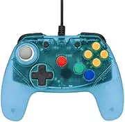Retro Fighters Next Gen N64 Controller Brawler64 Gamepad Transparent Colors - Blue - Nintendo 64