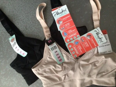 SET OF 2 playtex Cool comfort flex Seamless Wirefree maternity/Nursing Bra XS