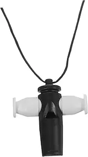 Totority Samba Whistle Abs Musical Instrument for Orff Teaching Method Portable Design with Lanyard Suitable for Adults and Boy Girl Black