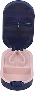 SHERCHPRY Medicine Cutter Travel Medicine Organizer Tablets Cut Tool Cut Tool Medication Organizer Travel Container Tablets Splitter Pill Splitter for Small Pills Pp Blue