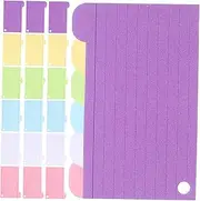 jojofuny 1set Index Cards Punchhole for Easy Organization Flashcards for Study and Memorization for Students and Office Use