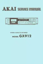 Akai GX-912 Cassette Deck digital copy of Service Manual, Schematics