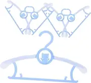 Alipis Cute Boy Girl Clothes Hangers Pack Babyspecific Design Plastic Hangers for Boys and Space-Saving