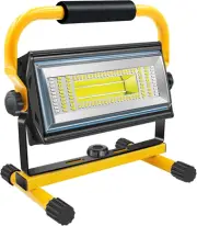 100W COB Rechargeable Work Light, 7000LM Cordless LED Work Lights, Waterproof Po
