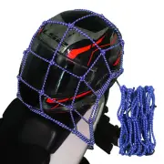Motorcycle 6 Hook Hold Down Cargo Helmet Web Bungee Cord Packing Mesh Net