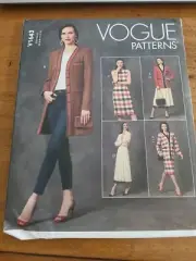 Vogue 1643 Sewing Pattern Women's Semi-fitted Jacket, Dress & Skirt Sizes 6-14