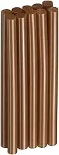 uxcell 10pcs Hot Glue Sticks 0.28" Dia x 3.94" Long EVA Mini Hot Melt Adhesive Glue Stick for Hot Melt Gun Wood Plastic Glass Flowers Fabrics Foam, Brown