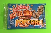 ASS KICKIN' KETTLE CORN MICROWAVE POPCORN 3.5 OZ. BAG, GREAT SWEET FLAVOR