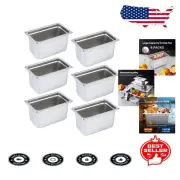 Efficient 6 Inch Deep Anti-Jam Steam Table Pan Set - For Buffets & Restaurants