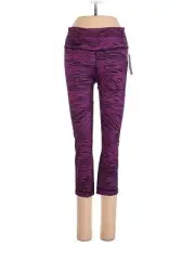 LULULEMON ATHLETICA Life Lines Polar Pink Wunder Under Crop III Leggings - US 4