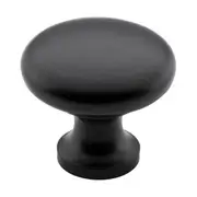 4082 Cupboard Knob Round Iron Matte Black D32xP30mm