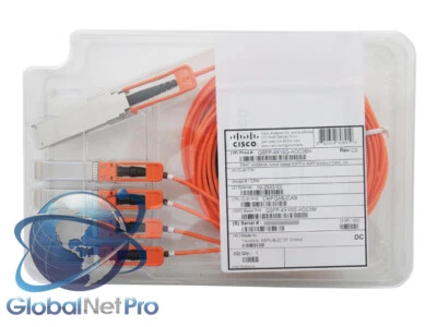 NEW SEALED GENUINE CISCO QSFP-4X10G-AOC3M - 40G AOC QSFP to 4SFP breakout - LIFE