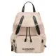 BURBERRY 8021264 THE RUCKSACK 燙印LOGO尼龍後背包.粉芋