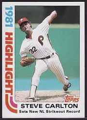 1982 Topps 1 Steve Carlton HL (Baseball Cards)