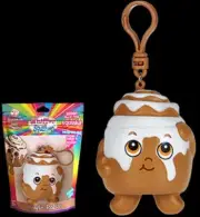 Whiffer Sniffers Squishers Howie Rolls Cinnamon/vanilla Plush Toy Backpack Clip