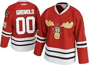 [UNLC] Eway Clark #00 Griswold Hockey Jersey Red