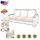 Durable Stretch Velvet Sofa Cushion Covers - Machine Washable, 3-Piece Set