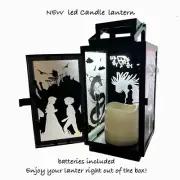 STUDIO GHIBLI COLLAGE Character Black Metal silhouette LED lantern, Howl, Sophie