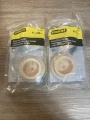 2 sets Stanley Wood Closet Pole Sockets 1 5/8 40mm 81-7502 coat laundry room