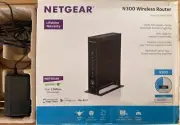 WIRELESS ROUTER NETGEAR N300 300 Mbps 4-Port 10/100 - BLACK