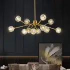 Weesalife Sputnik Chandeliers Modern Crystal Pendant Lighting Gold Chandelier...
