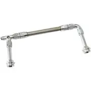 Aeroflow Holley Dual Inlet Rail -6AN Silver Suit 2X Metering Blocks - AF160-06-2S