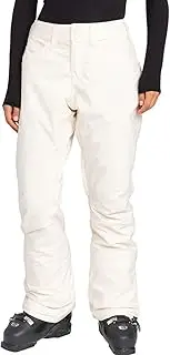 [Roxy] Womens Backyard Snow Pants, Color Buttercream, Size: Large, Buttercream, Large