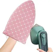 Bfttlity Garment Steamer Ironing Glove, Waterproof Mini Ironing Board with Finger Loop Garment Steamer Mitt Heat Resistant Gloves for Clothes Steamers (Pink)