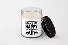 Australian Shepherds Make Me Happy Candle - Soy Wax Candle
