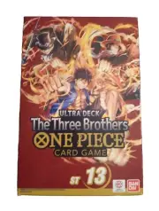 One Piece Card Game The Three Brothers Ultra Deck ST13 - Factory Sealed - QTY