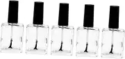 Beatifufu Nails Essential 15ml Empty Nail Polish Bottles Brush inside Glass Material