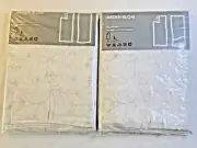 2- IKEA Arden Blom curtain drapes panels window coverings fairy 57" x 118"