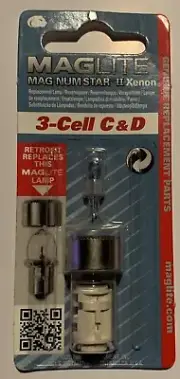 Maglite Mag-num Star II Xenon 3 - cell C & D Bulb Replacement Lamp. 1 Pack.