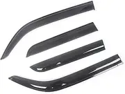 Side Window Wind Deflectors Visors Black Door Visor Vent Shades Dark Smoke Ventvisor Compatible with Nissan Juke 2010-2016