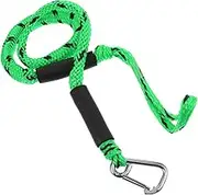 GALPADA Boat Rope Boating Anchor Rope Canoe Accessories Sailing Accessories Dock Line Marine Bungee Cord Dock Lines with Hook Hook for Marine PVC Transparent Adjustment Tube Green