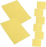 Ipetboom 8pcs Waterproof Sticker Curling Wand Sandpaper Fine Sand Paper Fine Grit Sandpaper Waver Hair Tool Hair Extensions Tinsel Heat Protector Sand Paper for Car Waver Light Brown Nano