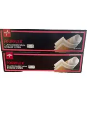 2 MEDLINE FourFlex 4 Layer Compression MSC4400 Bandage System Kit