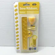 We R Memory Keepers Lace Zig Zag Sew Ribbon Tool Yellow Scrapbooking Craft