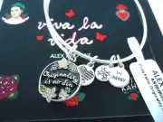 Alex and Ani FRIDA KAHLO, ORIGINALITY IS NO SIN Charm Bangle New W/Tag Card Box