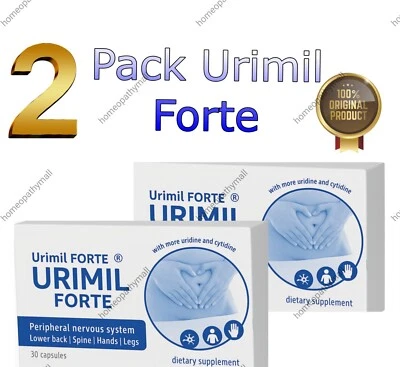 2 Pack Urimil Forte x 30 Capsules – Peripheral Nervous System Support