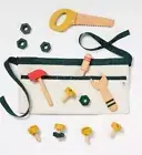 Hearth & Hand Magnolia Wooden Kids Tool Belt Tool Set Toy New Wood Pretend