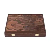 Mahjong tiles set in Californian walnut case