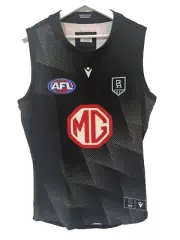 Port Adelaide Power AFL Player Issued Black Macron Training Jersey 2XL Brand New