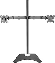 Floating TV Stand, Multifunction Dual Screen Monitor Desk Mount, Fully Adjustable Monitor Arm Stand for 20-27 Inch TVs, Holds 2 Screen Up to 10kg/22lbs TV Mount TV Stand