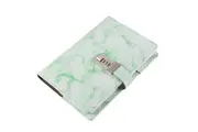 Diary with Lock Marble PU Leather for Girls Boys gift-Green