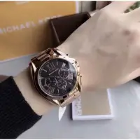 在飛比找Yahoo!奇摩拍賣優惠-MICHAEL KORS手錶 MK5854玫瑰金潮流風範羅馬